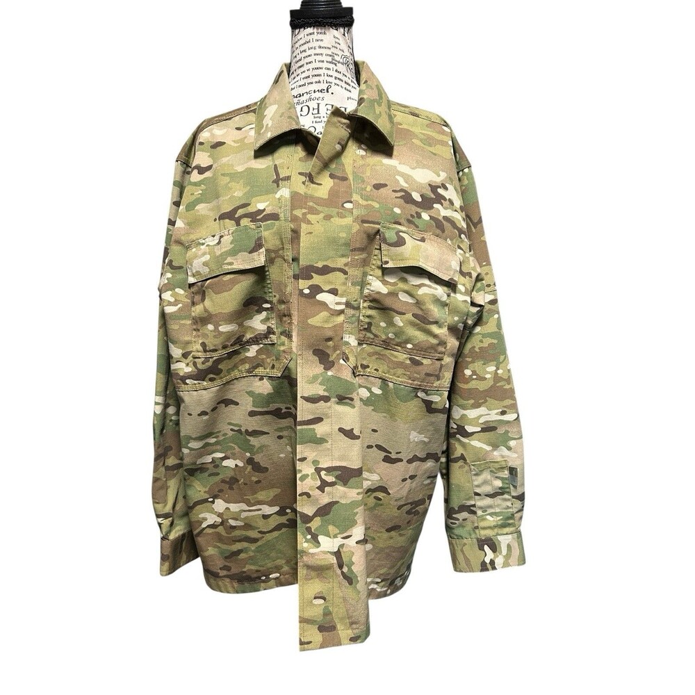 Men’s 5.11 Tactical Size M Multicam Camouflage Ripstop Button Up Canvas Shirt